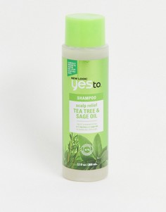 Шампунь для раздраженной кожи головы с маслом чайного дерева Yes To Naturals 360 мл-Прозрачный