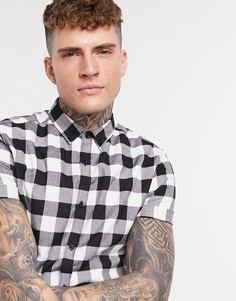 Рубашка в клетку черного цвета River Island-Черный