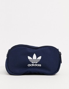 Темно-синяя сумка-кошелек на пояс с логотипом adidas Originals-Темно-синий