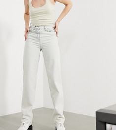 Выбеленные широкие джинсы в стиле 90-х COLLUSION x014-Синий