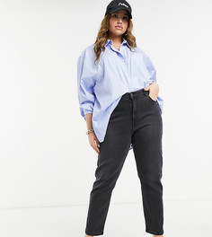 Черные джинсы до щиколотки в винтажном стиле Vero Moda Curve Joana-Черный