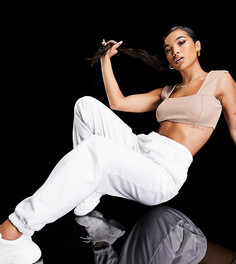 Oversized-джоггеры цвета экрю с логотипом от комплекта ASYOU-Белый