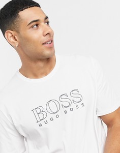 Белая футболка с логотипом BOSS Bodywear-Белый