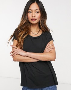 Черная футболка с овальным вырезом Vero Moda Aware-Черный цвет