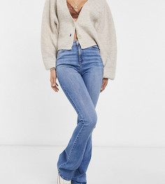 Расклешенные выбеленные джинсы с моделирующим эффектом и завышенной талией ASOS DESIGN Tall hourglass-Голубой