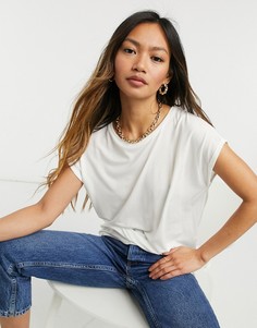 Белая футболка с овальным вырезом Vero Moda Aware-Белый