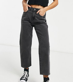 Черные джинсы с завышенной талией в винтажном стиле Noisy May Petite Brooke-Черный цвет