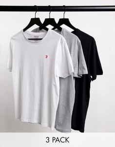 Набор из 3 футболок для дома разных цветов Farah-Серый