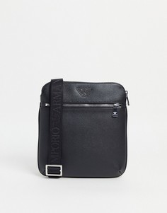 Черная сумка через плечо Emporio Armani-Черный цвет