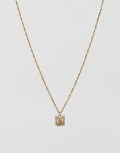 Золотистая цепочка с совереном ASOS DESIGN-Золотистый