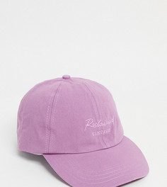Розовая выбеленная кепка с вышитым логотипом Reclaimed Vintage Inspired-Розовый цвет