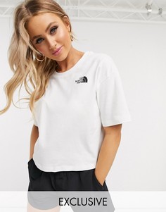 Белая укороченная футболка The North Face Simple Dome эксклюзивно на ASOS-Белый