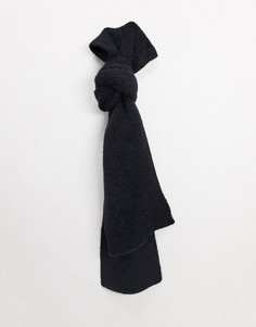 Черный вязаный шарф Boardmans-Черный цвет