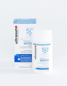 Лосьон с защитой от вредного воздействия окружающей среды SPF 50 + флюид для лица Ultrasun - 40 мл-Бесцветный