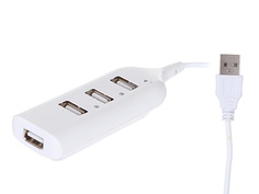 Хаб USB Optmobilion 4 ports White