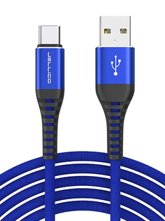 Аксессуар Jellico KDS-25 USB - USB Type-C 1.2m Blue