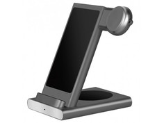 Зарядное устройство COTEetCI WS-20 3-in-1 Lightning + AirPods + iWatch Grey CS5700-GY