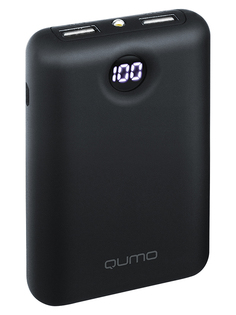 Внешний аккумулятор Qumo Power Bank PowerAid 6600 V2 6600mAh Black 24263