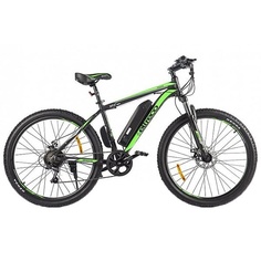 Электровелосипед Eltreco XT 600 D чёрно-зелёный