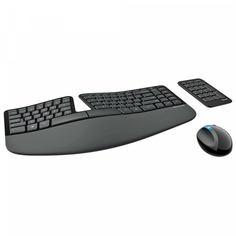 Комплект клавиатуры и мыши Microsoft Desktop Sculpt Ergonomic L5V-00017