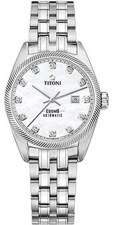Швейцарские наручные женские часы Titoni 818-S-622. Коллекция Cosmo