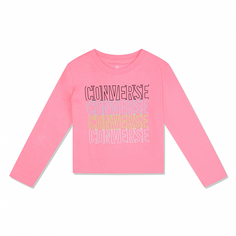 Детский лонгслив Outlined Repeat Long Sleeve Tee Converse