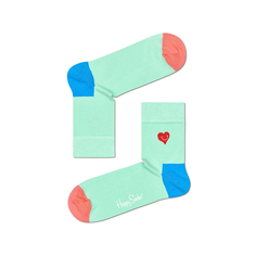 Детские носки Embroidery Heart Half Crew Sock Happy Socks
