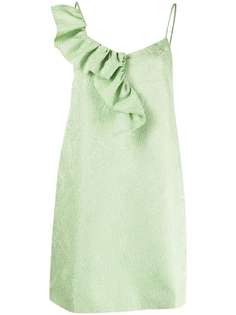 MSGM платье-комбинация с оборками