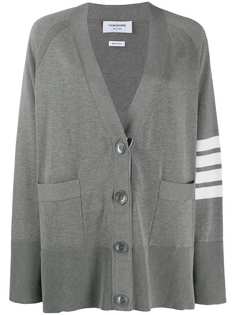 Thom Browne кардиган с рукавами реглан и полосками 4-Bar