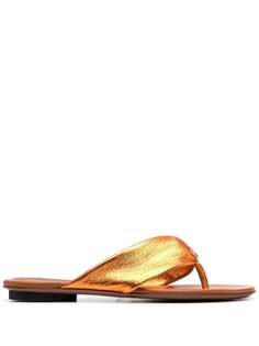 LAutre Chose шлепанцы с эффектом металлик