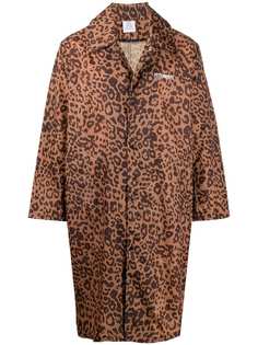 VETEMENTS пальто с леопардовым принтом