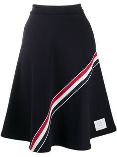 Thom Browne юбка миди с полосками RWB