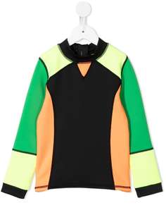 Stella McCartney Kids топ для плавания в стиле колор-блок