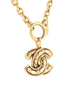 Chanel Pre-Owned колье с подвеской-логотипом CC