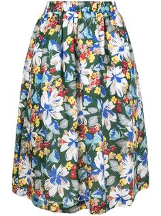 YMC юбка миди Frida с цветочным принтом