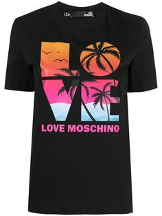 Love Moschino футболка с принтом Love