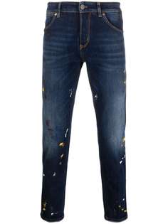 Pt05 узкие джинсы с эффектом разбрызганной краски