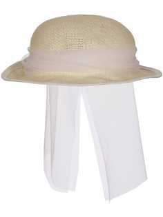 Lapin House соломенная шляпа с цветочной аппликацией