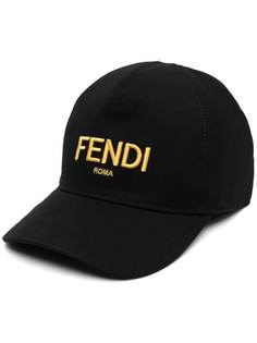 Fendi кепка с вышитым логотипом