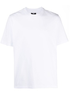 Stussy футболка с круглым вырезом и вышитым логотипом
