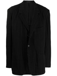 Yohji Yamamoto Pre-Owned пиджак в тонкую полоску