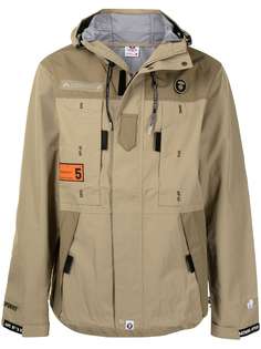 AAPE BY *A BATHING APE® куртка на молнии с капюшоном
