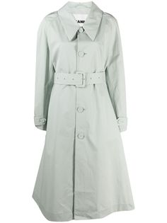 Jil Sander тренч А-силуэта с поясом