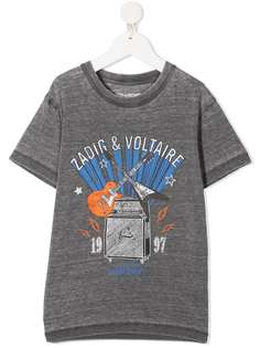 Zadig & Voltaire Kids футболка Kita с графичным принтом