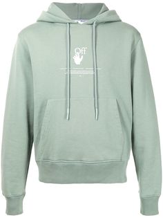 Off-White худи с логотипом и принтом граффити