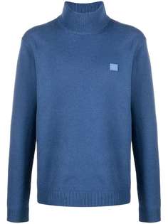 Acne Studios джемпер с высоким воротником и нашивкой-логотипом