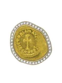 Jorge Adeler кольцо Victory Coin из желтого золота с бриллиантами