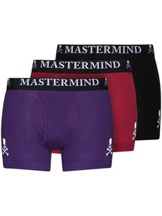 Mastermind Japan комплект из трех пар боксеров с логотипом