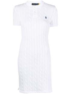 Polo Ralph Lauren платье Polo Pony фактурной вязки с воротником поло
