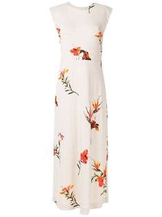 Osklen легкое длинное платье Hibiscus